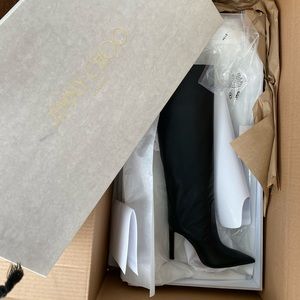 Jimmy Choo MAVIS 85 boots black kneehigh